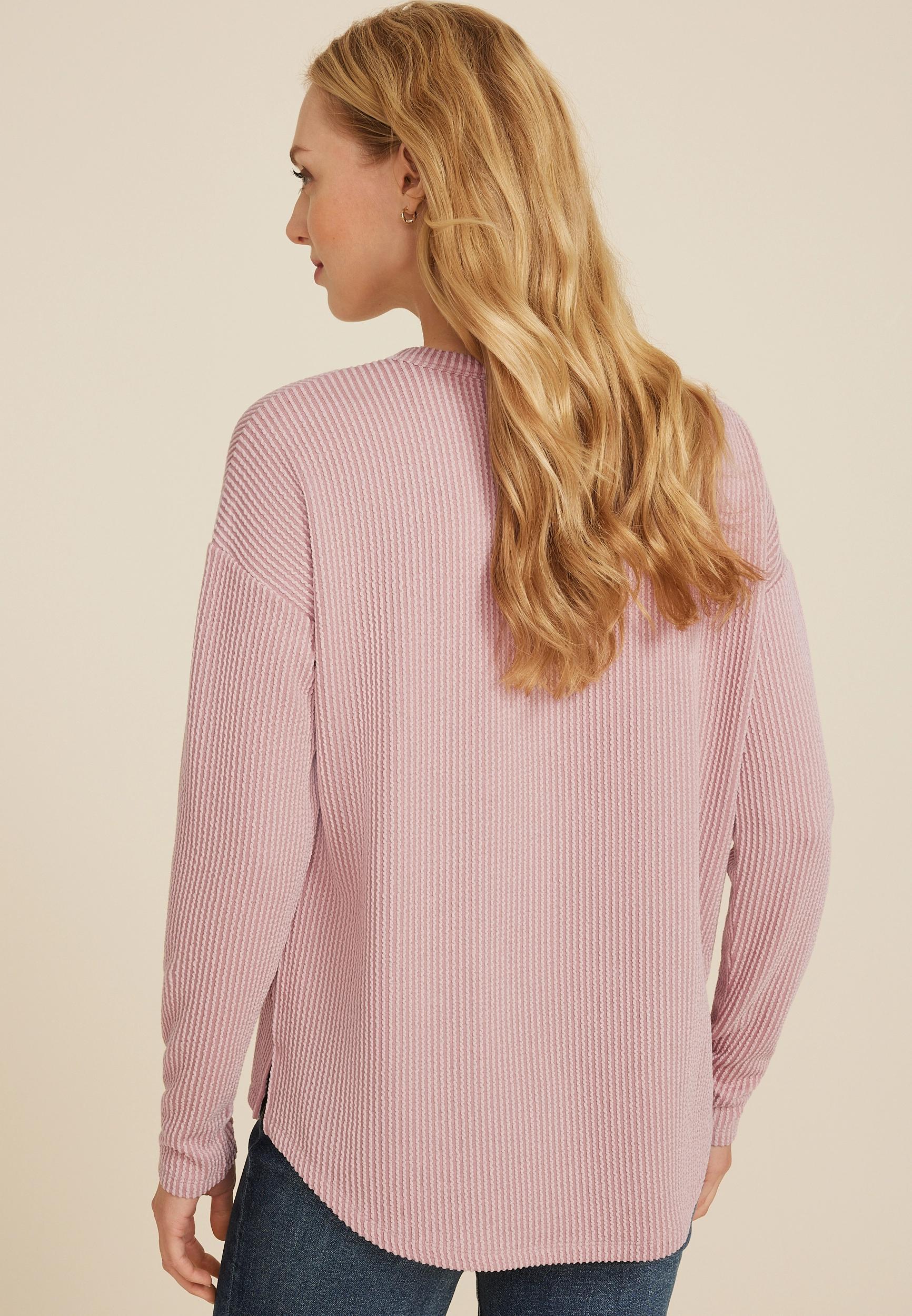 24/7 Clara Long Sleeve Ribbed Tee Product Image