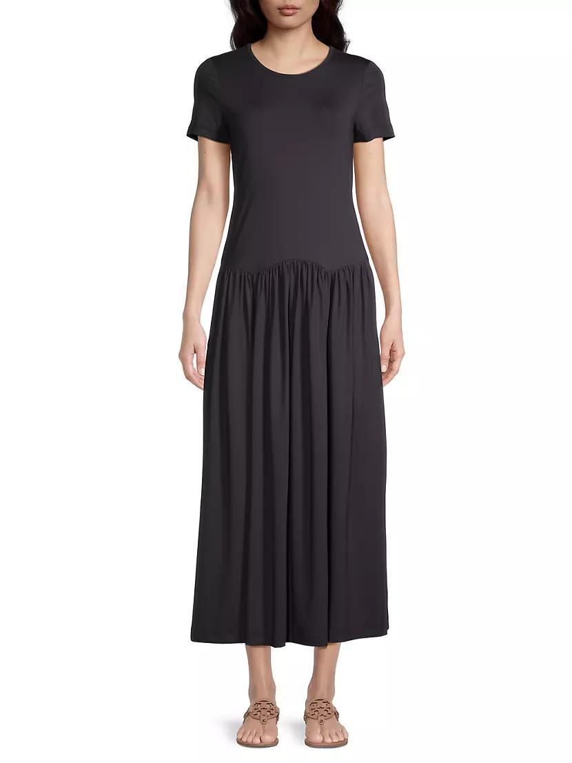 Coletta Jersey Pleated Maxi Dress Product Image