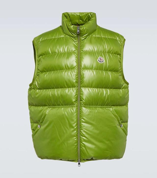 Aube Recycled-shell Quilted Down Gilet In Green Product Image