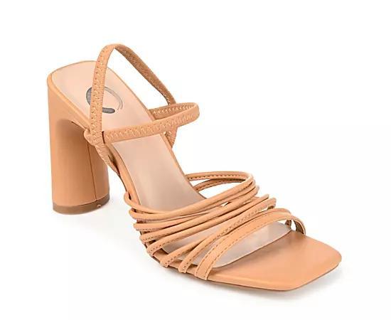 Journee Collection Womens Hera Strappy Block Heel Dress Sandals Product Image