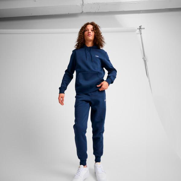 PUMA Suede Logo Men's Jogger Pants in Dark Blue Product Image