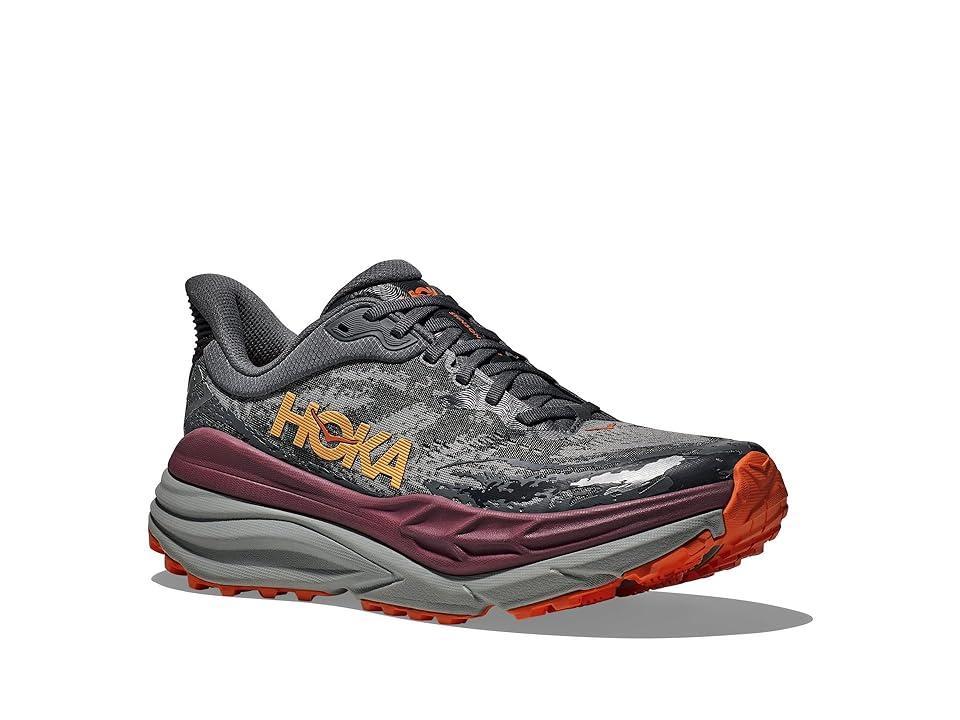 Hoka Men's Stinson 7 (Castlerock/Cabernet) Men's Shoes Product Image