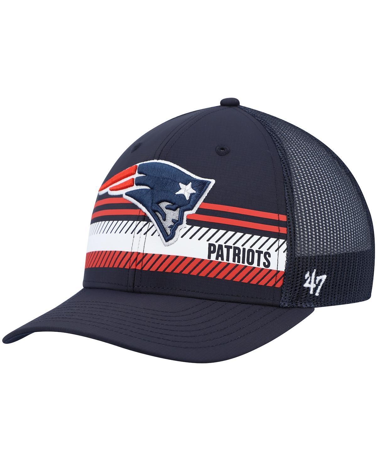 Mens 47 New England Patriots Cumberland Trucker Snapback Hat, Blue Product Image