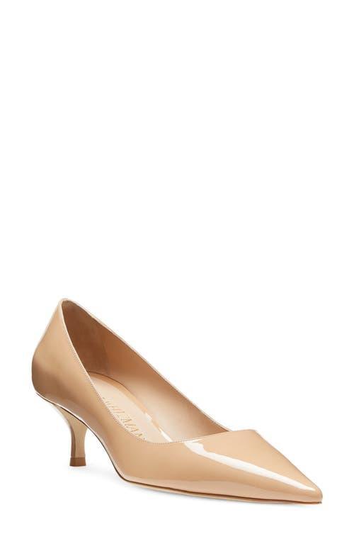 Stuart Weitzman Stuart Pointed Toe Kitten Heel Pumps Product Image