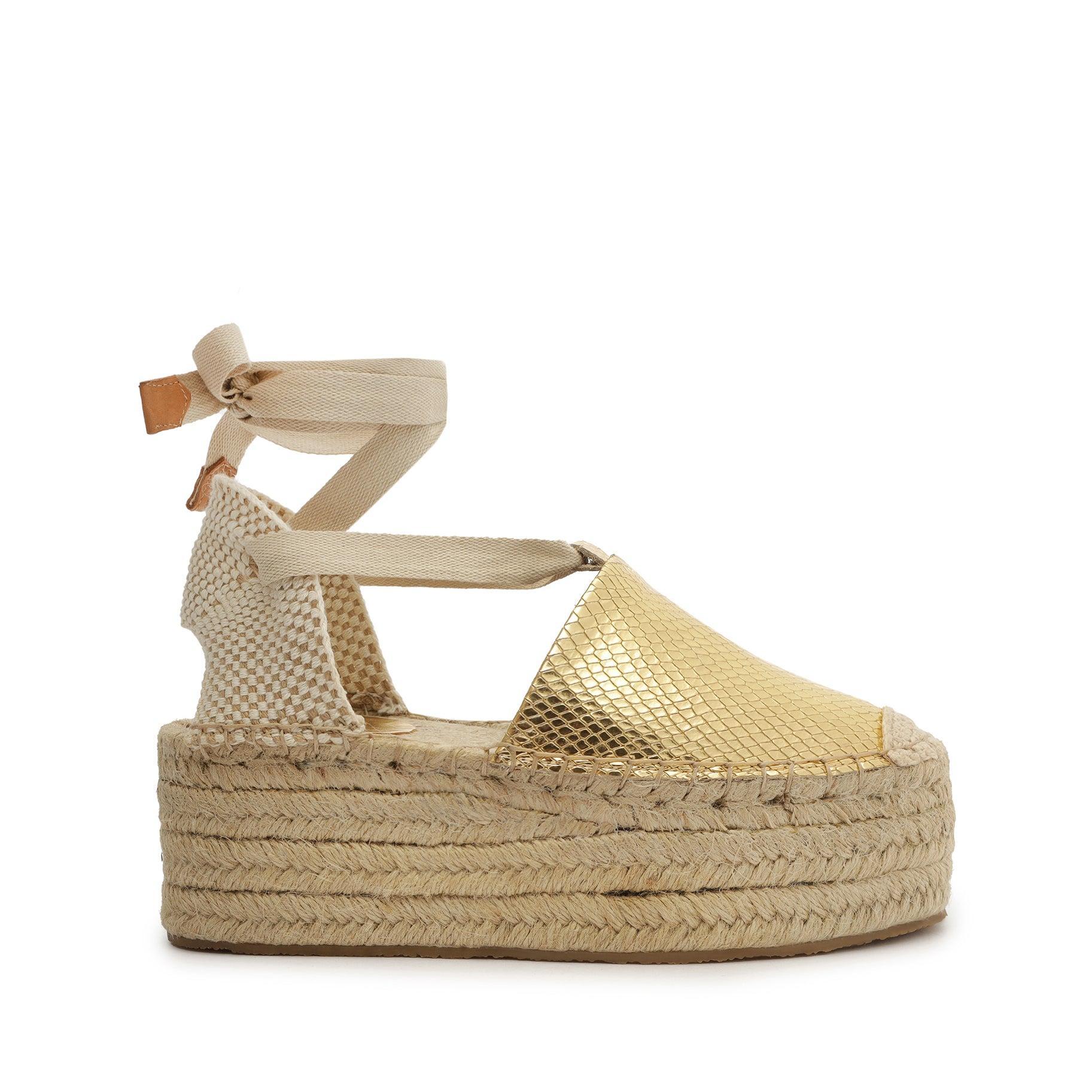 Greeca Metallic Leather Espadrille Product Image