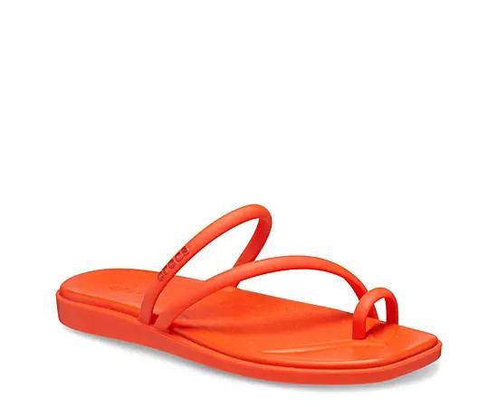 Womens Crocs Miami Toe Loop Sandal - Lava Product Image