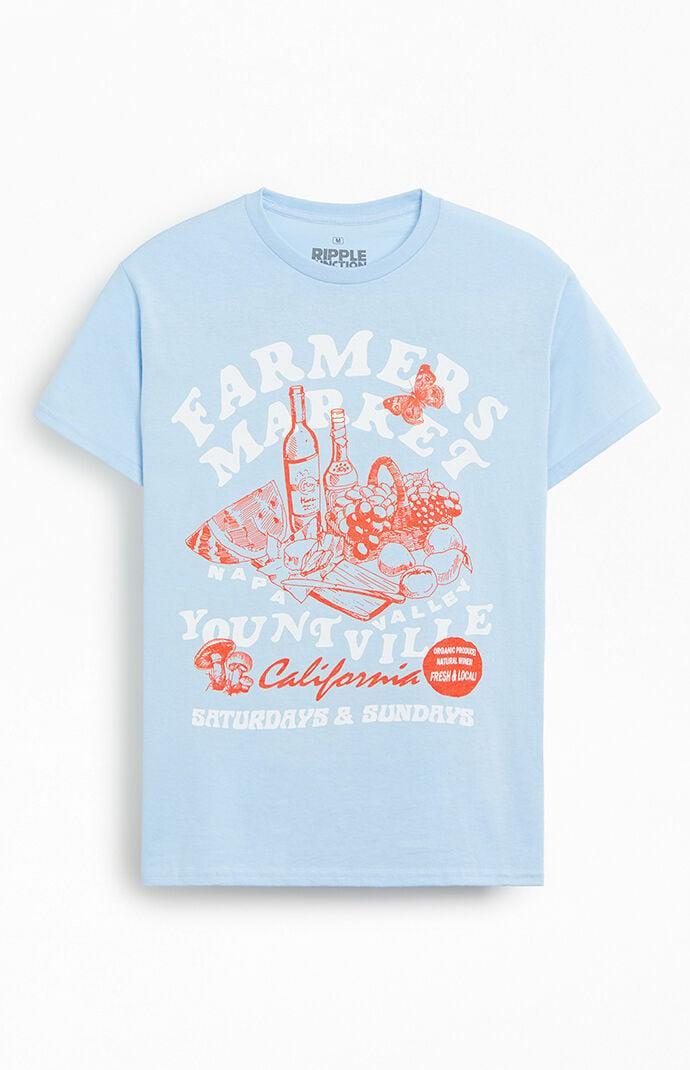 Mens Yountville Famers Market T-Shirt Product Image