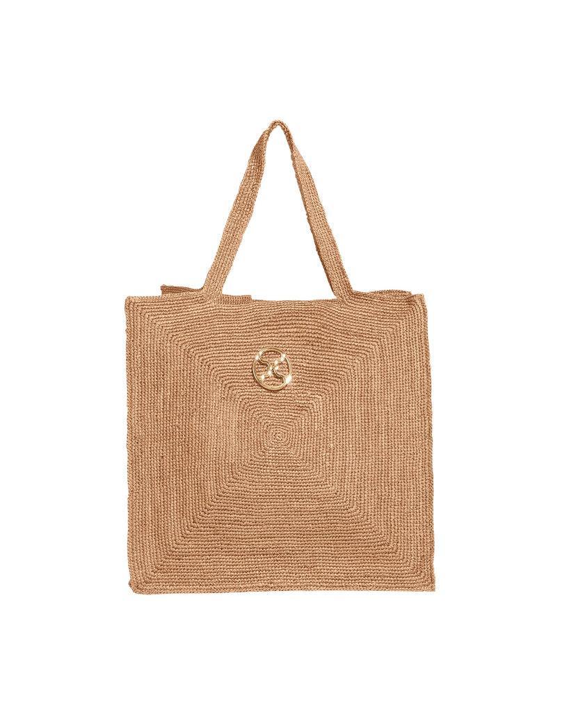 Raffia Pyramid Bag - Natural Product Image