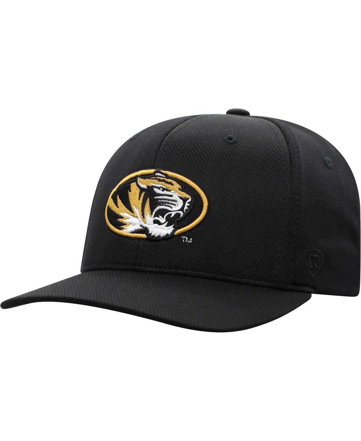 Mens Top of The World Black Missouri Tigers Reflex Logo Flex Hat Product Image