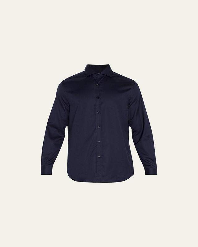 Mens Cotton Twill Sport Shirt Product Image