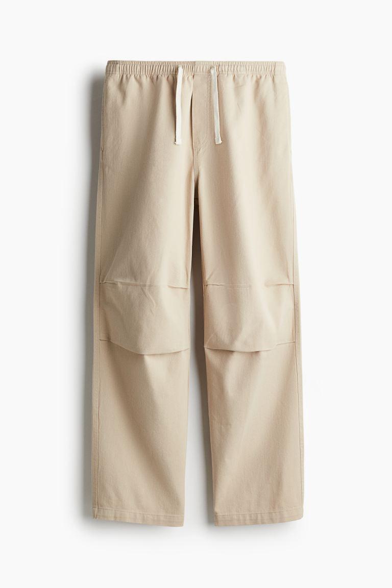 Loose Fit Twill Pants Product Image