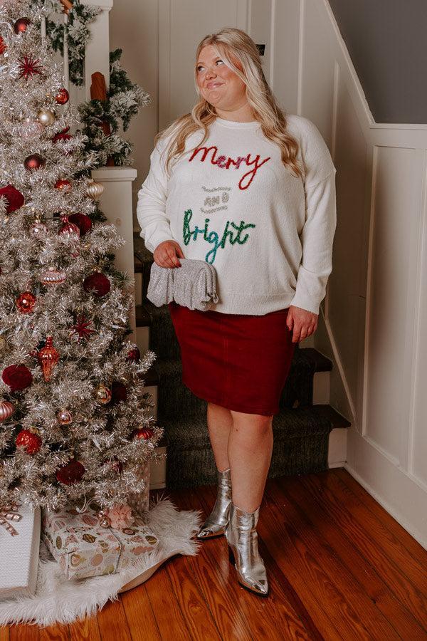 Merry And Bright Tinsel Sweater Curves Product Image