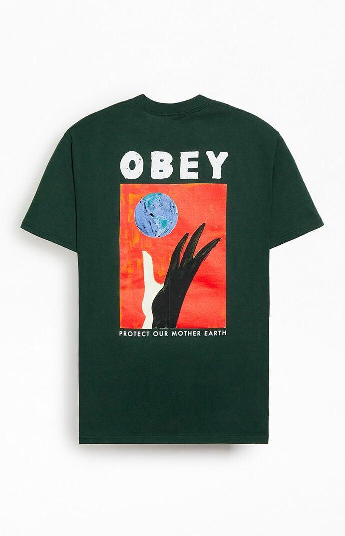 Obey Mens Protect Our Mother Earth T-Shirt Product Image