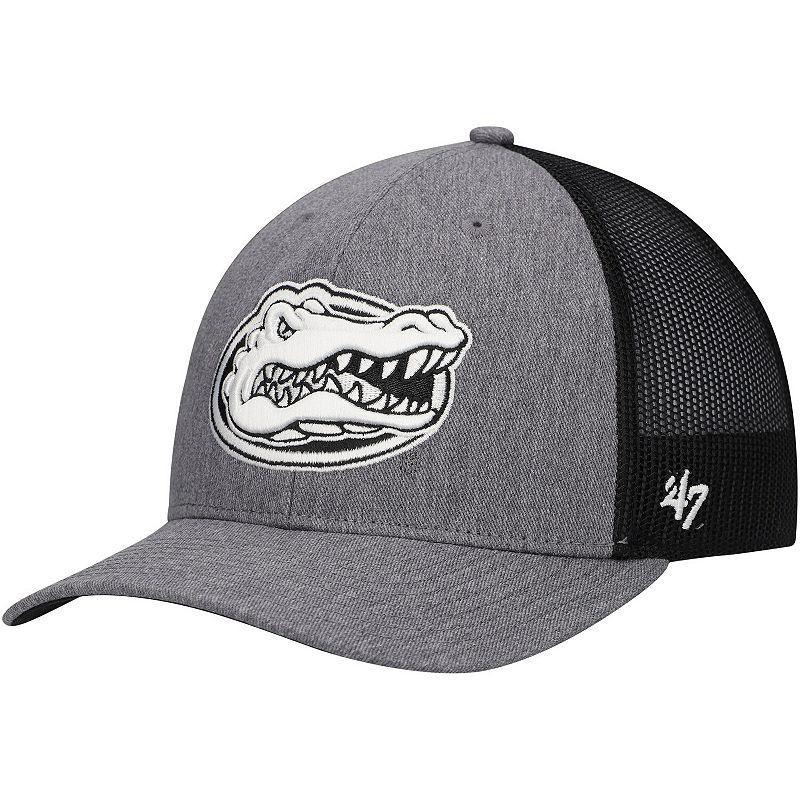 Mens 47 Charcoal Florida Gators Carbon Trucker Adjustable Hat Product Image