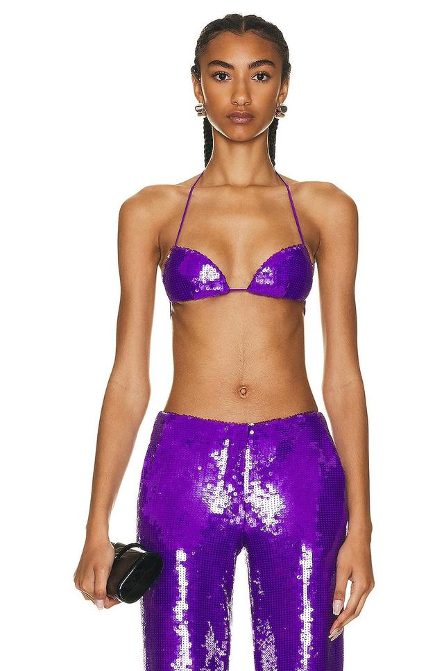 LaQuan Smith Bra in Purple Product Image