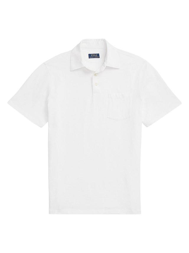 Mens Cotton-Blend Polo Shirt Product Image