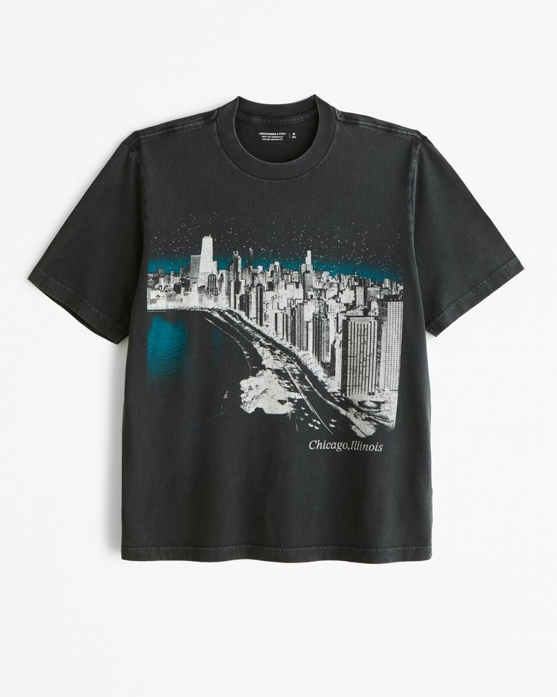 Chicago Vintage-Inspired Graphic Tee Product Image