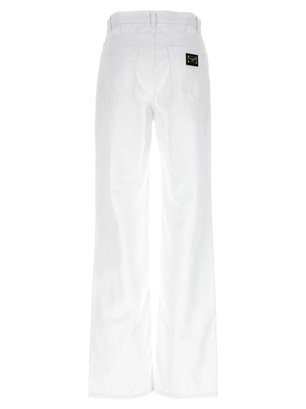 DOLCE & GABBANA Boyfriend Jeans White Product Image