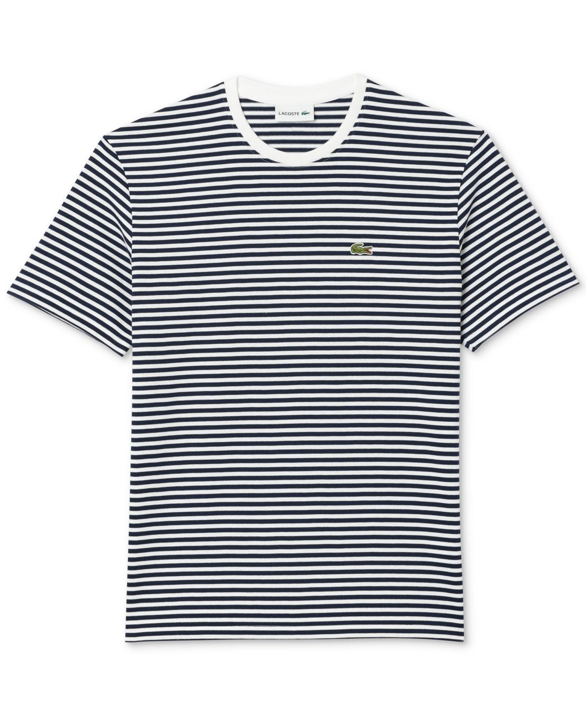 Lacoste Mens Classic-Fit Striped T-Shirt Product Image