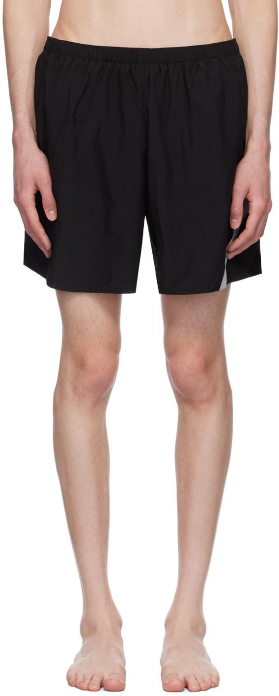 Black Relaxed-Fit Swim Shorts Product Image