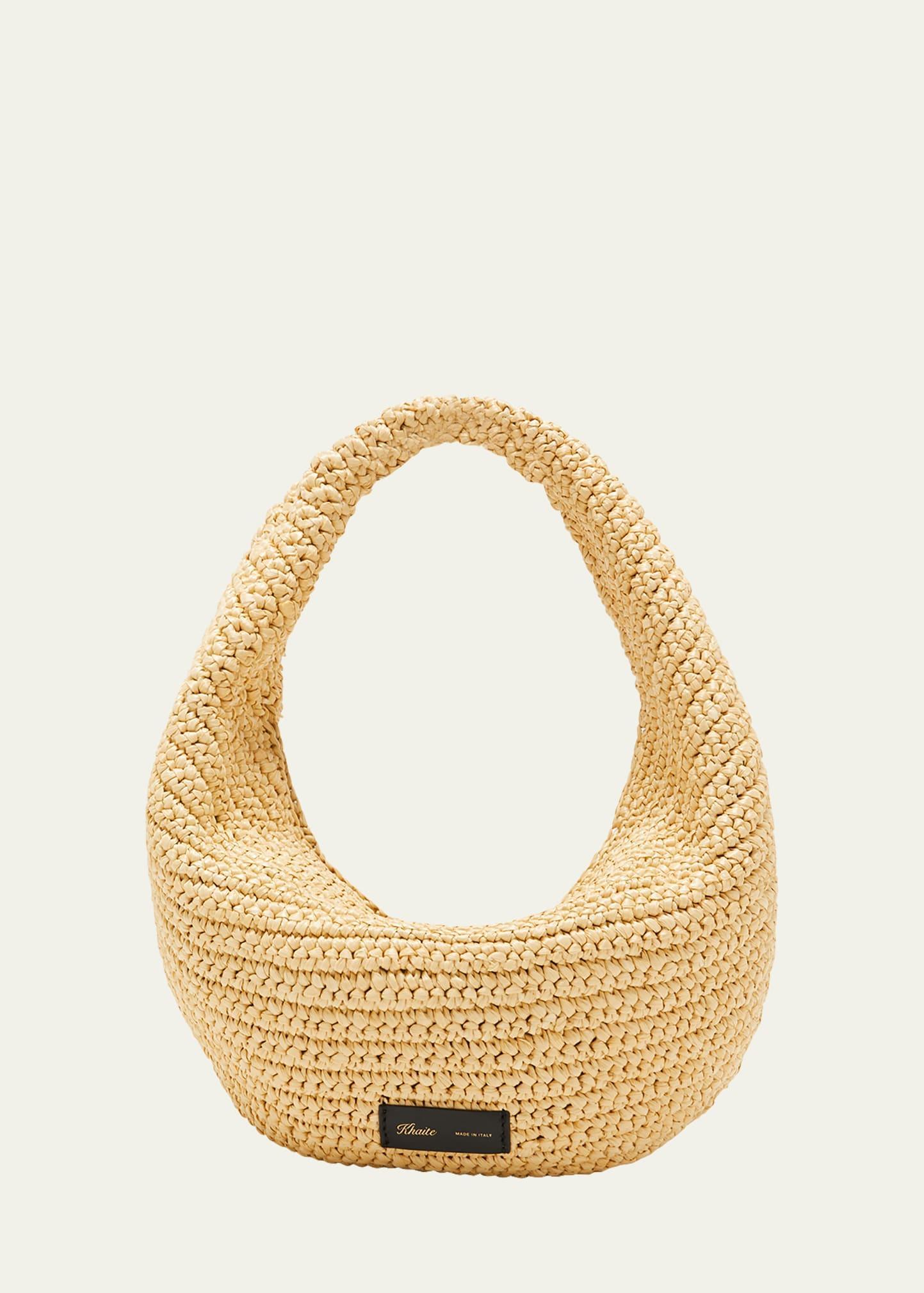 Khaite Medium Olivia Raffia Hobo Bag Product Image