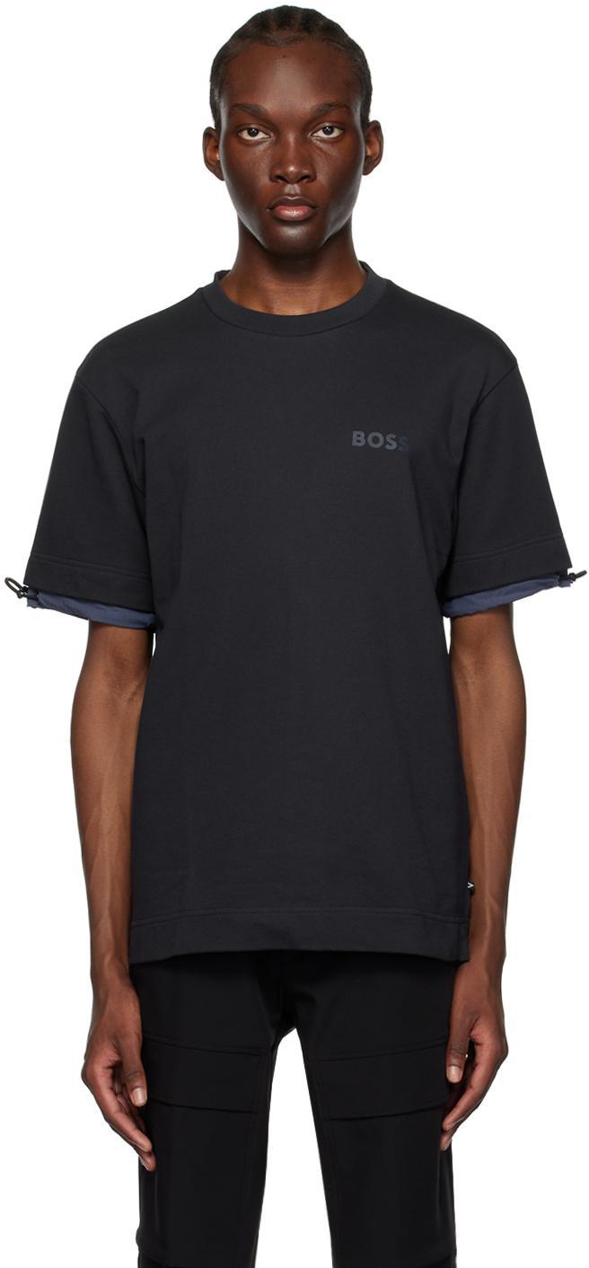 Athleisure T-shirt In Navy Product Image