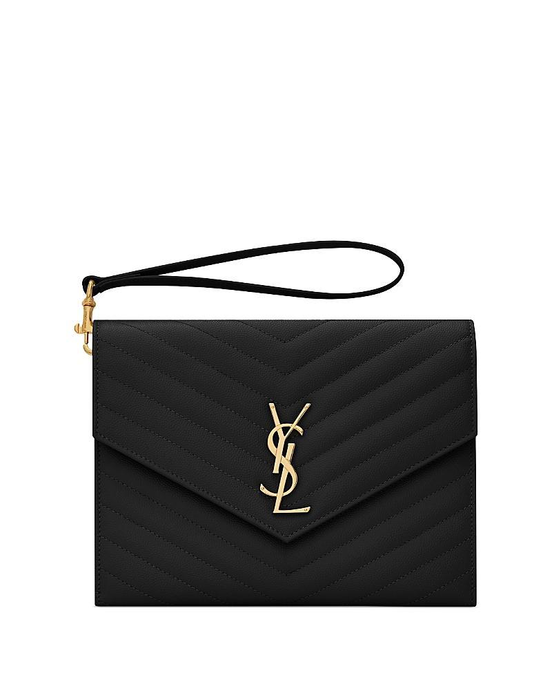 Saint Laurent Cassandre Matelasse Flap Pouch Product Image