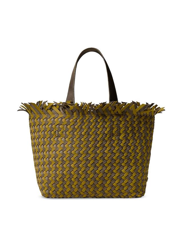 Womens Havana Medium Basketweave Tote Bag Product Image