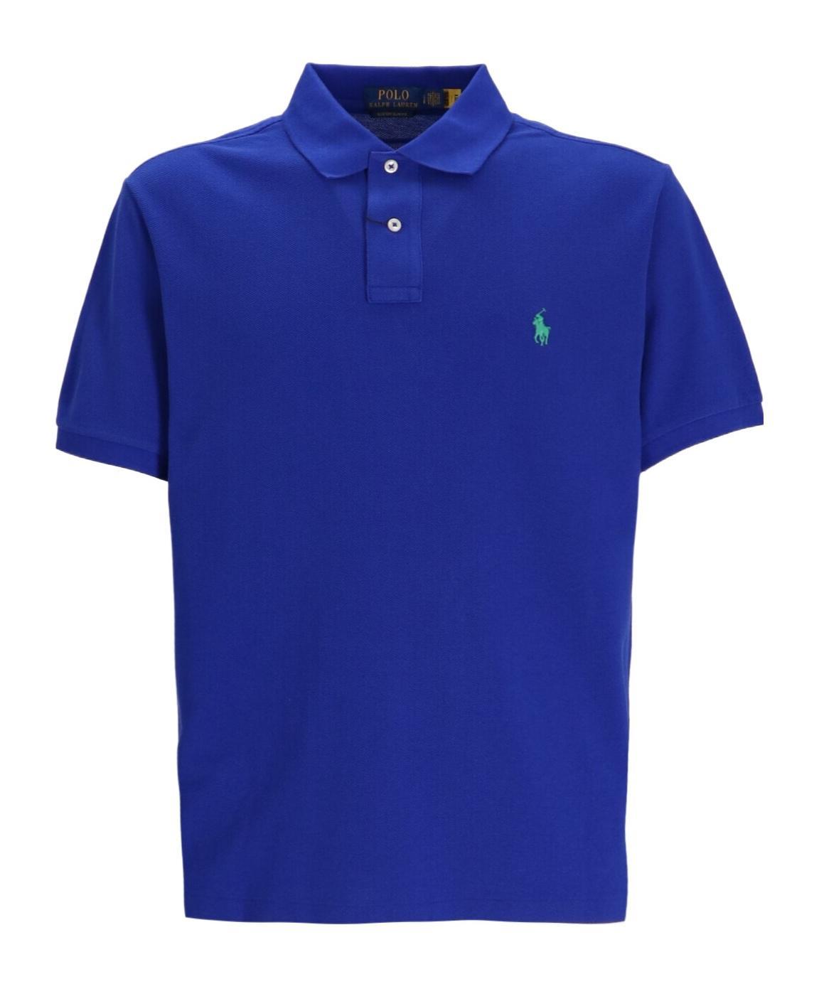 POLO RALPH LAUREN Short-sleeved Polo Shirt In Blue Product Image