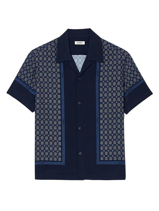 Mens Short Sleeved Patterned Shirt Product Image