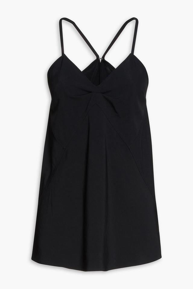 Pleated Twill Camisole In Black Product Image