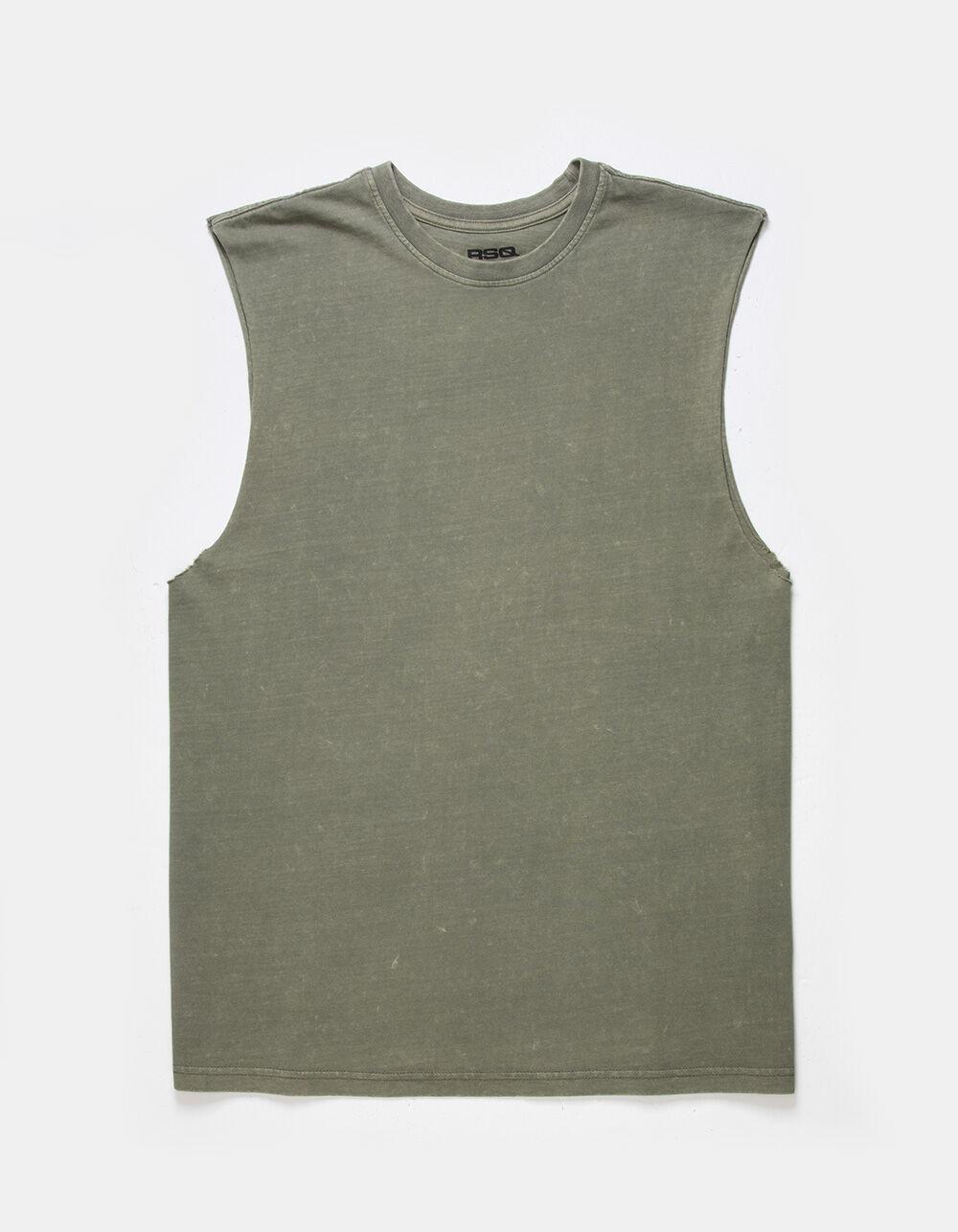 RSQ Mens Acid Wash Muscle Tee Product Image