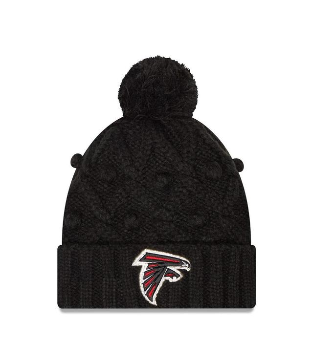 Womens New Era Atlanta Falcons Toasty Cuffed Knit Hat with Pom Product Image