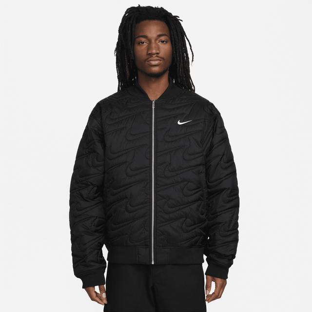 Men's  Sportswear Swoosh Quilted Jacket In Black Product Image