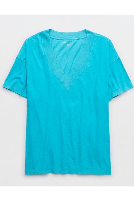 Aerie Extreme V-Neck Oversized Boyfriend T-Shirt Women's product image