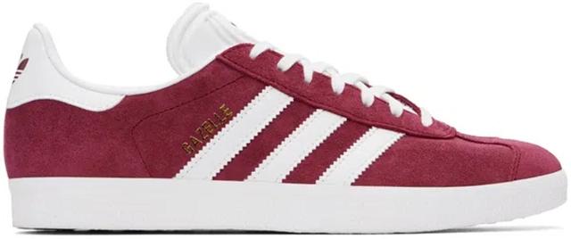 ADIDAS ORIGINALS Burgundy Gazelle Sneakers In Team Victory Red/off White/cream White Product Image