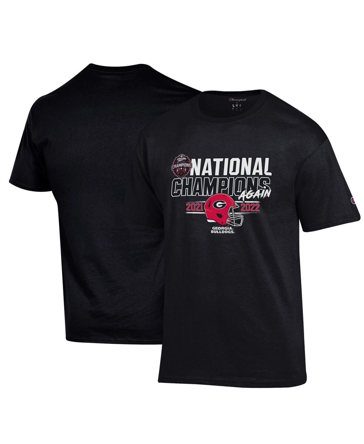 Mens Champion Black Georgia Bulldogs Back-To-Back College Football Playoff National Champions T-shirt Product Image