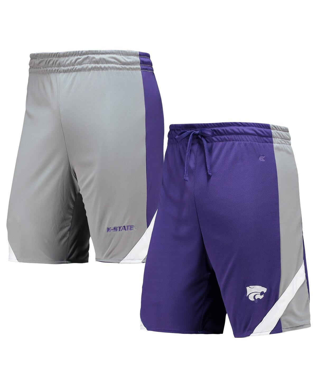 Mens Colosseum Purple Kansas State Wildcats Am I Wrong Reversible Shorts - Purple Product Image