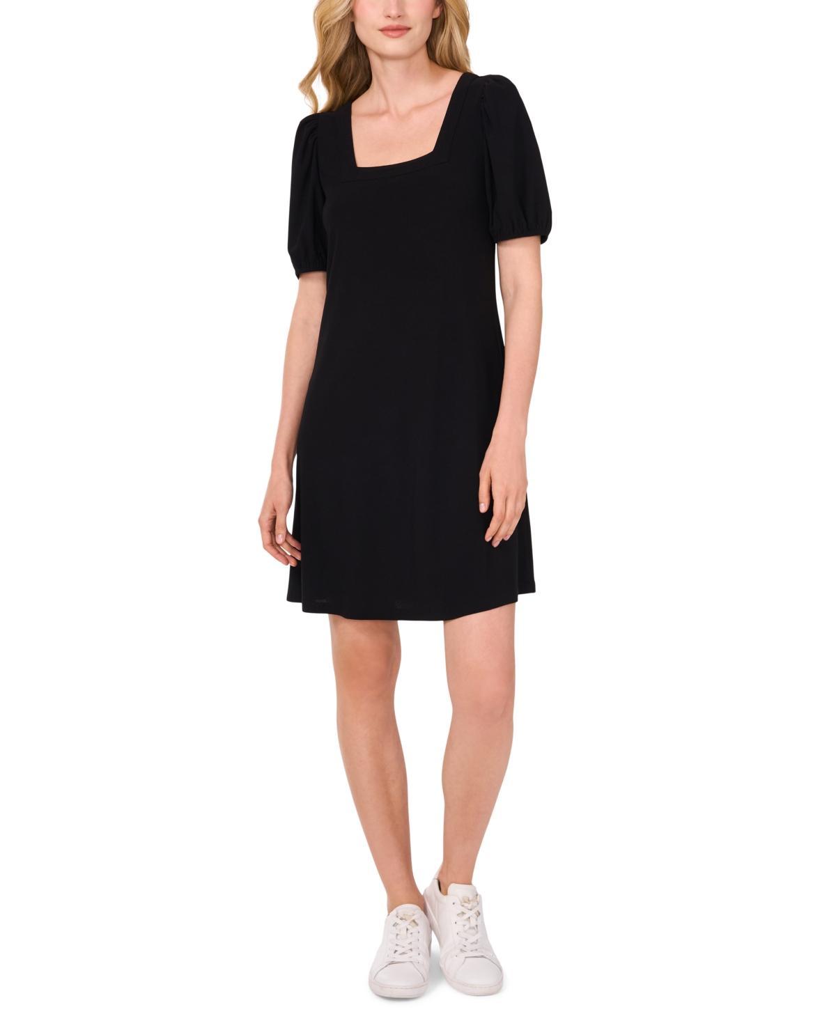 Women's Square-Neck Short-Sleeve Knit Dress Product Image