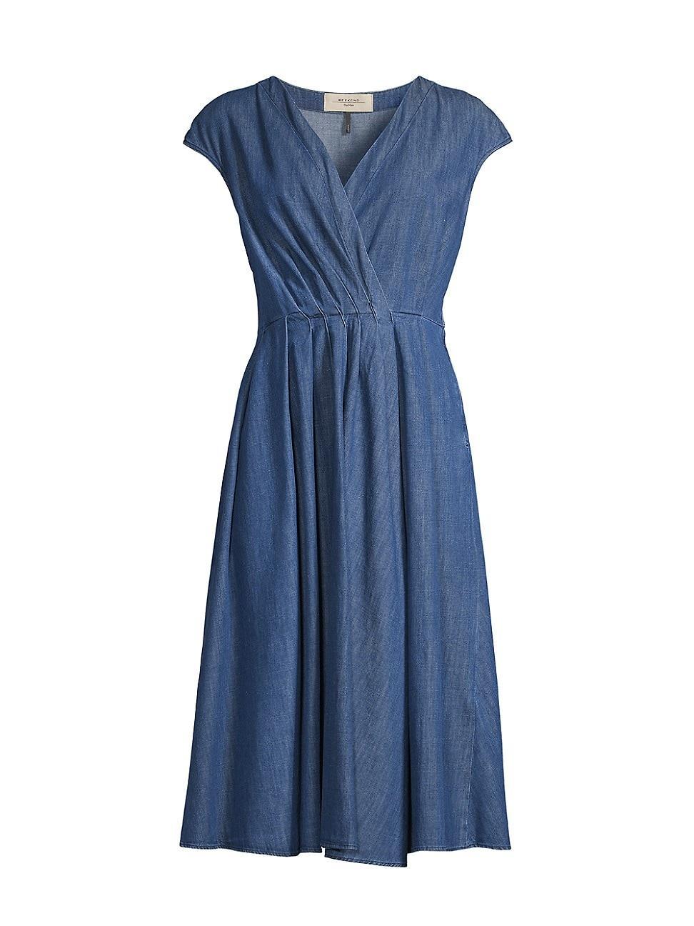 Womens Zuai Chambray Midi-Dress Product Image