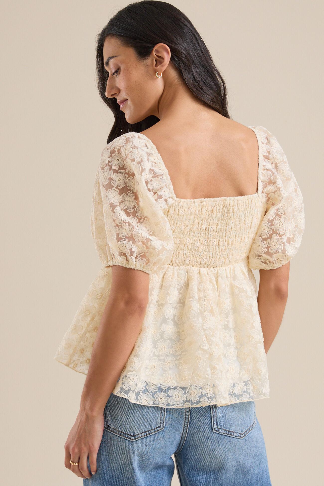 Katy Floral Babydoll Top Product Image