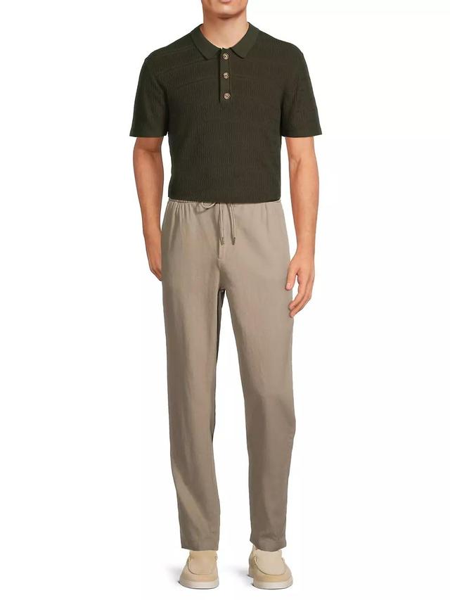 Mens Nathan Cotton-Blend Short-Sleeve Polo Shirt Product Image