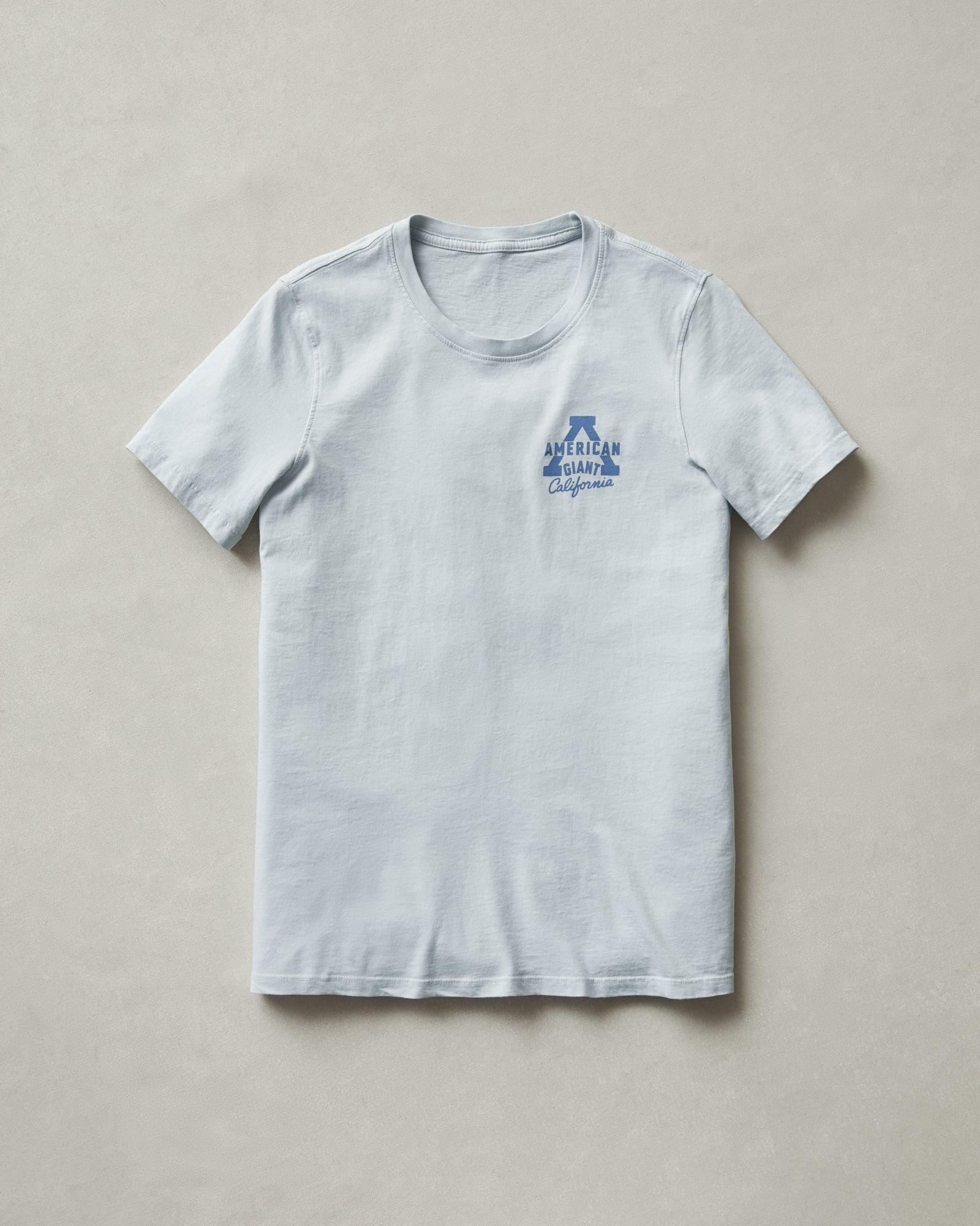 Women's Classic Cotton Graphic Tee - Pearl Blue Product Image