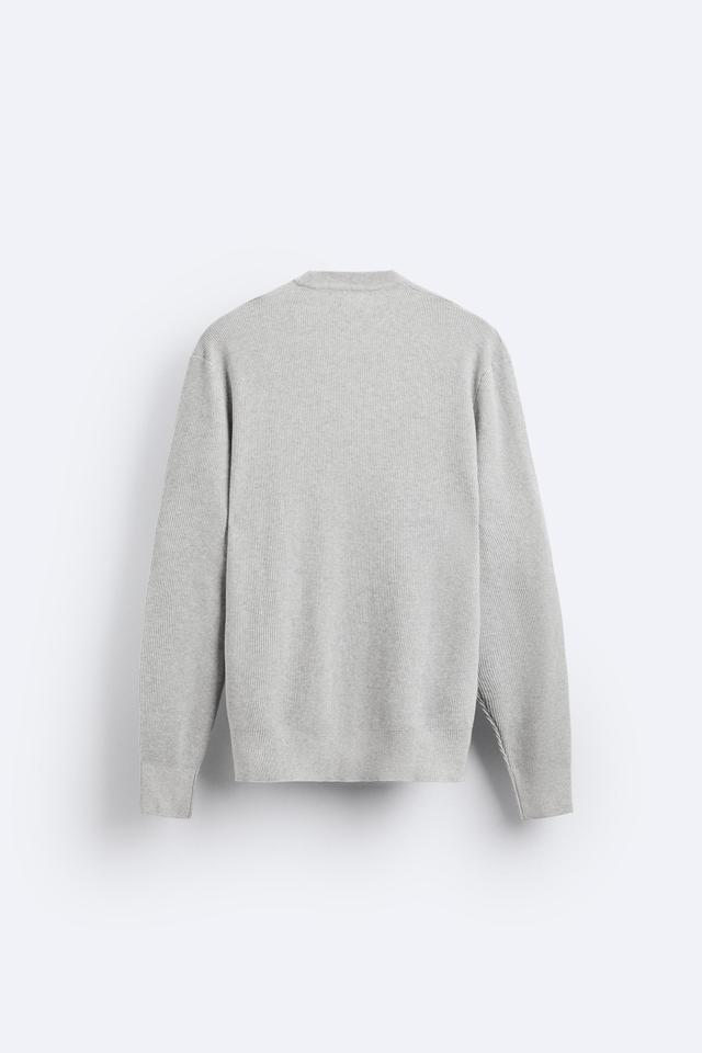 TEXTURED COTTON SWEATER Product Image