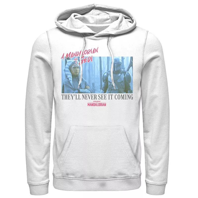 Mens Star Wars The Mandalorian Theyll Never See It Cming Poster Hoodie Product Image