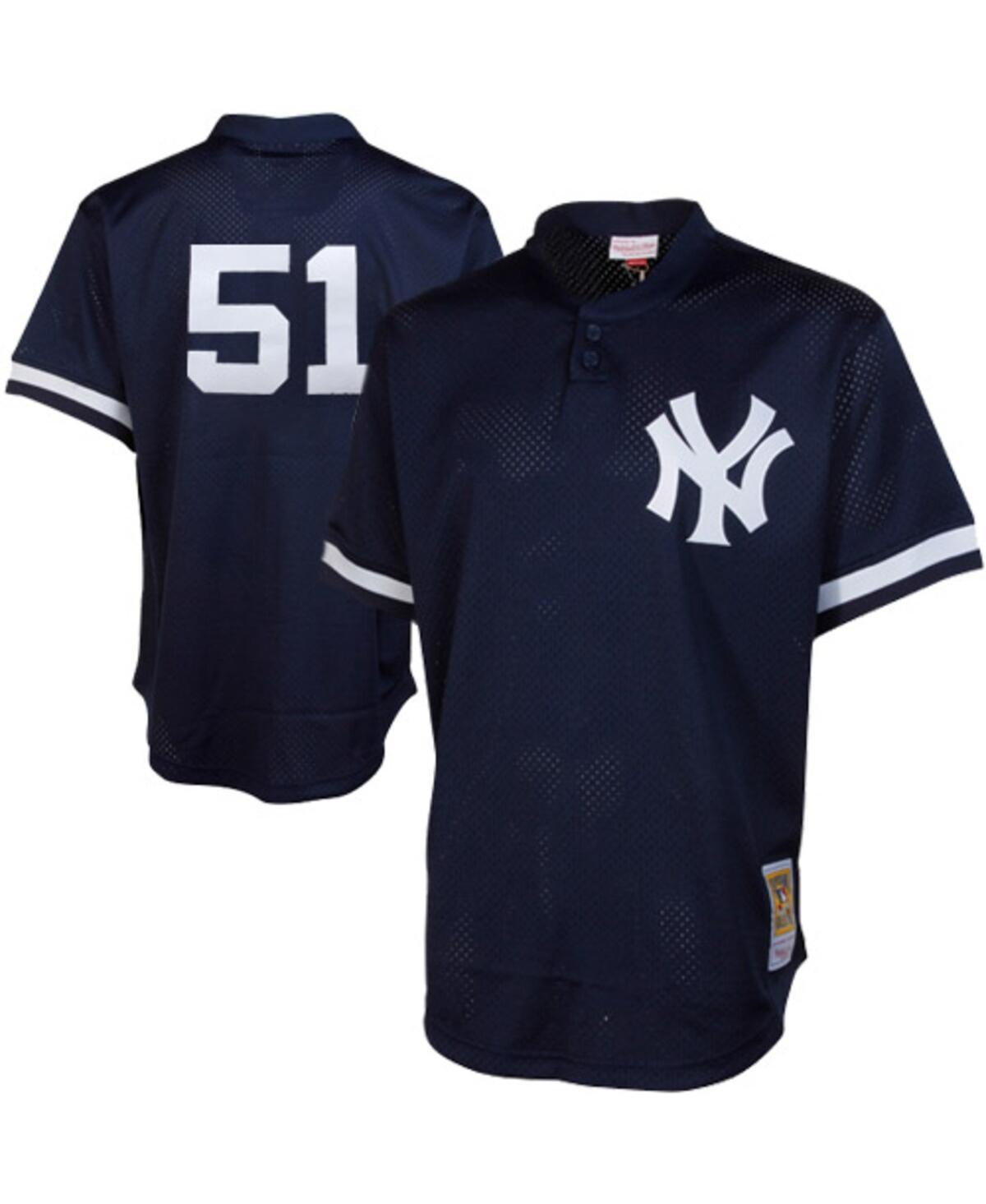 Mens Bernie Williams Navy New York Yankees Cooperstown Mesh Batting Practice Jersey - Navy Product Image