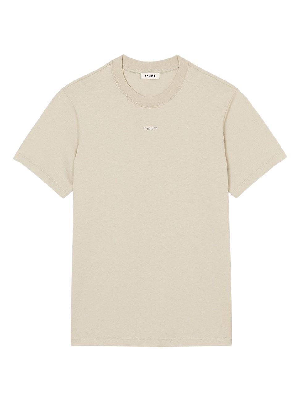 Mens Cotton T-Shirt with Logo Product Image