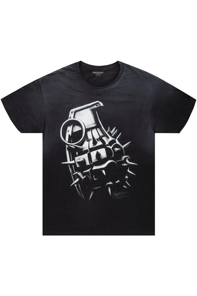 Mad Black Oversized Graphic T-Shirt Male Product Image