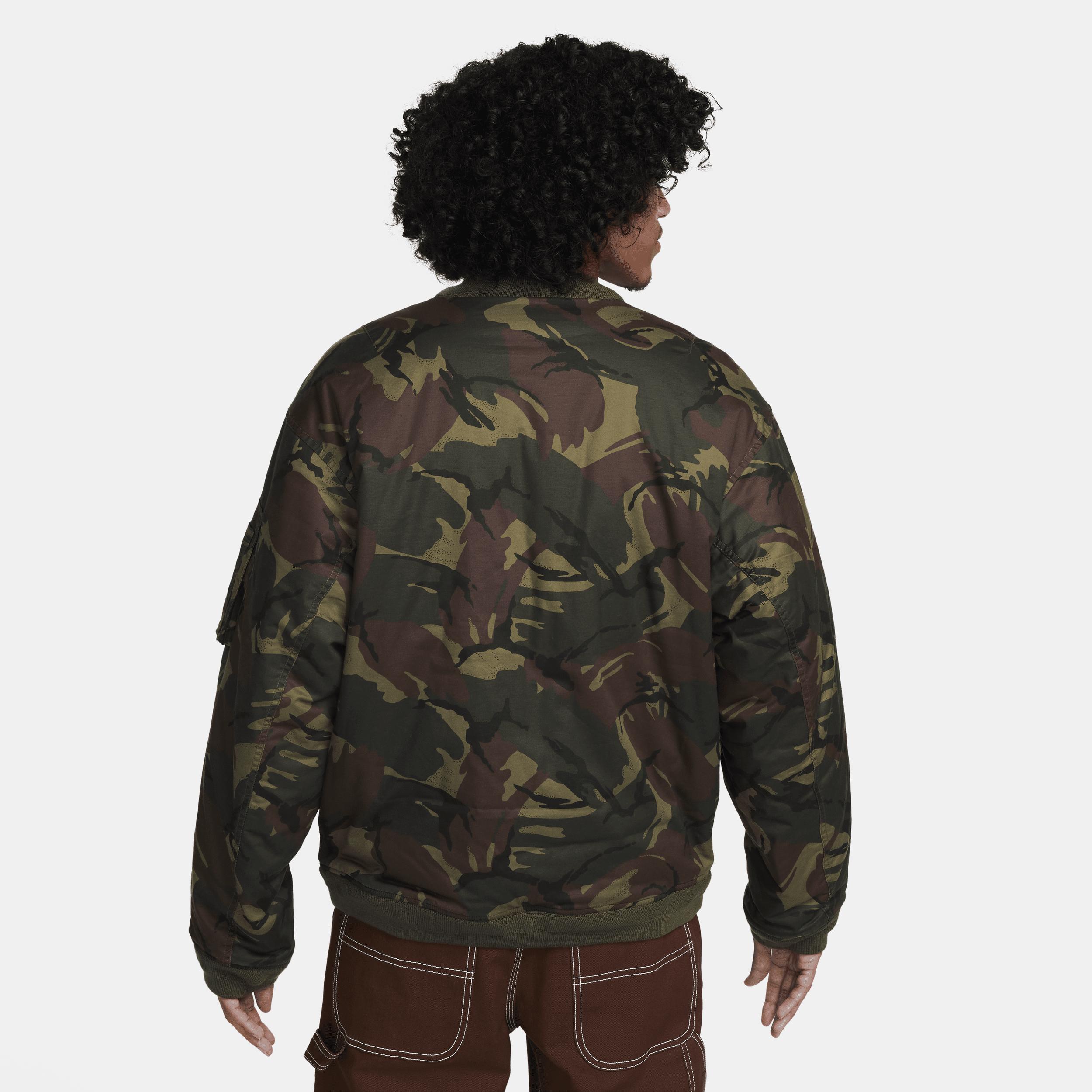 Nike Life camo print bomber jacket Product Image