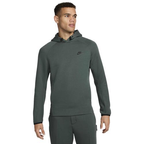 Nike Mens Tech Fleece Pullover Hoodie - Vintage Green/Black Product Image